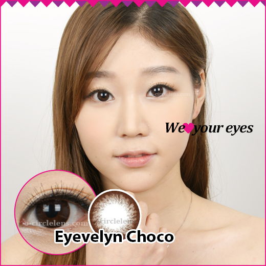 Eyevelyn Choco Contacts at e-circlelens.com